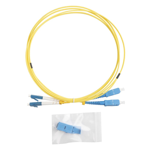 Кабельная сборка Hyperline FC-D2-9-LC/ UR-SC/ UR-H-2M-LSZH-YL Патч-корд волоконно-оптический (шнур) SM 9/ 125 (OS2), LC/ UPC-SC/ UPC, 2.0 мм, duplex, LSZH, 2м (FC-D2-9-LC/UR-SC/UR-H-2M-LSZH-YL)