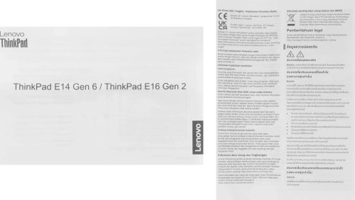 Ноутбук Lenovo ThinkPad E16, 16 (1920x1200) IPS, Ryzen 7 7735U(2.7GHz), 16GB, 512GB SSD, DOS, KB RUS/ ENG, (21M6S1F000) фото 21