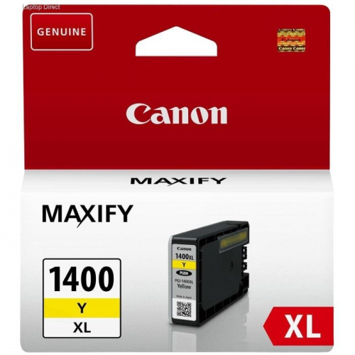 Картридж CANON PGI-1400XL Y, желтый, 935 страниц, для MAXIFY МВ2040/ МВ2340 (9204B001)