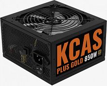 Блок питания Aerocool ATX 850W KCAS PLUS GOLD 850W ARGB 80+ gold 24+2x(4+4) pin APFC 120mm fan color LED 8xSATA RTL (KCAS PLUS 850G)