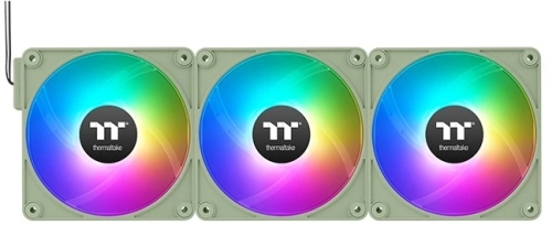 Вентилятор для корпуса Thermaltake CT120 EX Sync Matcha ARGB 120х120x25 зеленый 4-pin 28.5дБ (упак.:3шт) (CL-F196-PL12MG-A) Ret фото 4