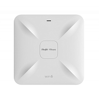 Ruijie Reyee AX1800 Wi-Fi 6 dual-band Gigabit ceiling mount AP, dual Gigabit LAN uplink ports, built-in antennas, dual-band 2.4GHz/5GHz, 802.11ax, 802.11ac wave2/wave1, up to 1775Mbps access rate per (RG-RAP2260(G))