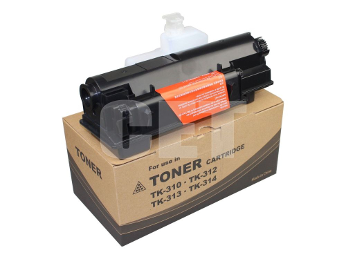 Тонер-картридж + бункер отработки (без чипа) TK-310 для KYOCERA FS-2000D/ 3900DN/ 4000DN (CET), 365г, 12000 стр., CET8164