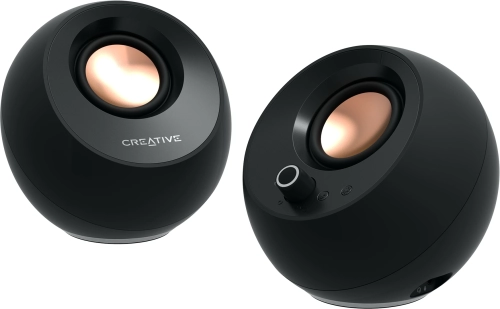 Колонки Creative Pebble Pro 2.0 черный/ темно-зеленый 10Вт BT портативные (51MF1710AA000)