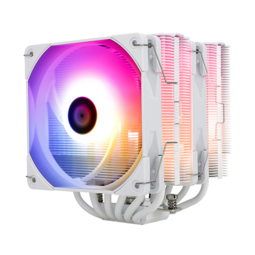 Кулер для процессора/ Thermalright Peerless Assassin 120 SE ARGB (4-pin PWM, 157mm, Ni/CU, 6x6mm, ARGB, 2x120mm, 66.17CFM, 25.6dBA, 1550RPM, S: 1700, 1200, 115X, AM5, AM4) (PA120-SE-ARGB)