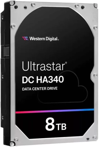 Жесткий диск WD SATA-III 8TB 0B47489 WUS721208BLE604 Ultrastar DC HC340 512E (7200rpm) 256Mb 3.5