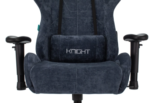 Кресло игровое Zombie VIKING KNIGHT Fabric синий Light-27 с подголов. крестов. металл (VIKING KNIGHT LT27) фото 8