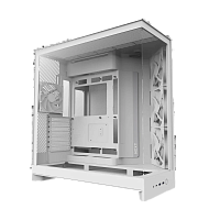 Корпус без блока питания/ Case NZXT H9 Flow (2025), Midi-Tower, TG, 3x140mm + 1x120mm, 2xUSB-A 3.2 + 1xUSB-C 3.2, E-ATX, ATX, mATX, mITX White (CM-H92FW-01)