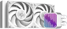 Система водяного охлаждения ID-Cooling DX240 Max Soc-AM5/ AM4/ 1200/ 1700/ 1851 белый 4-pin 32.5dB Al+Cu 300W Ret (DX240 MAX WHITE)