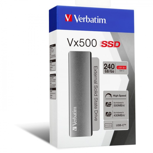 Внешний SSD Verbatim VX500 240 Гб (047442) фото 3