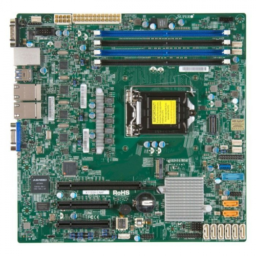 Материнская плата Supermicro X11SSH-LN4F-O mATX/ 1x 1151/ 4x DIMM (MBD-X11SSH-LN4F-O)