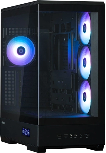 ZALMAN P50 DS, ATX, BLACK, WINDOW, 2x3.5