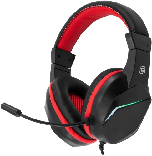 Наушники с микрофоном Оклик HS-L335G черный 2.2м мониторные USB оголовье (1972582) фото 10