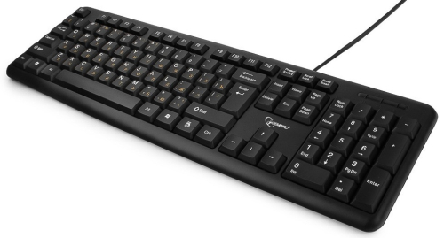 Клавиатура Gembird KB-8320U-BL, черный, USB, 104 клавиши (KB-8320U-BL) фото 2