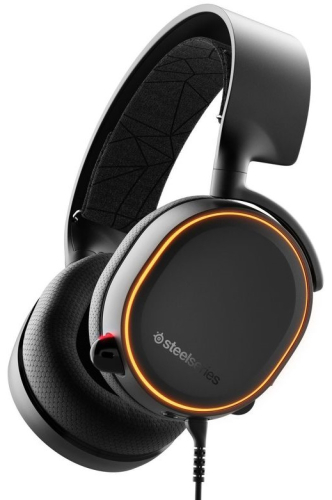 Наушники с микрофоном Steelseries Arctis 5 2019 Edition черный 3м мониторные USB оголовье (61504)