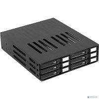 Procase L2-106-SATA3-BK {Корзина L2-106SATA3 6 SATA3/ SAS, черный, с замком, hotswap mobie rack module for 2,5" slim HDD(1x5,25) 2xFAN 40x15mm}