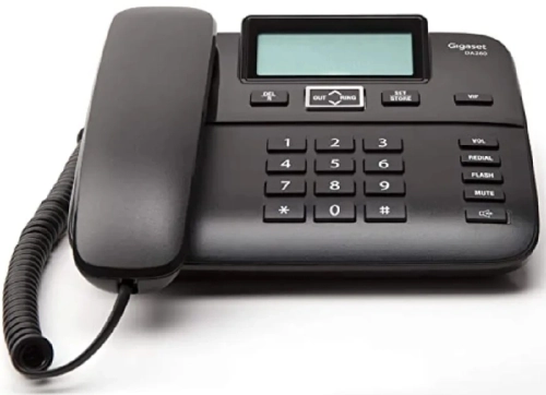 Телефон проводной Gigaset DA260 черный (S30054-S6532-A601) фото 2