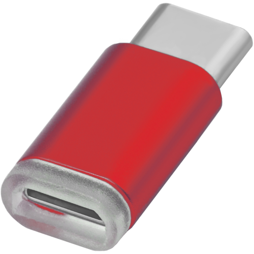 Greenconnect Переходник USB Type C на micro USB 2.0, M/ F, Greenconnect, красный, GCR-UC3U2MF-Red