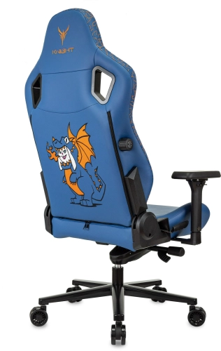Кресло игровое Knight Craft Dragon синий экокожа крестов. металл (KNIGHT CRFT DRAGON B) фото 23