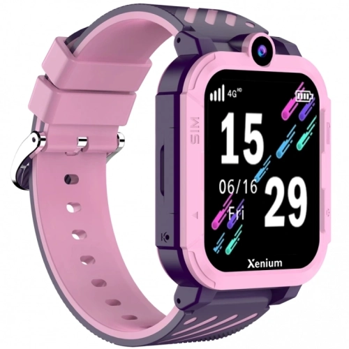 Смарт-часы Xenium W600 1.83 AMOLED корп.розовый рем.фиолетовый (CTW600PK/00) фото 3