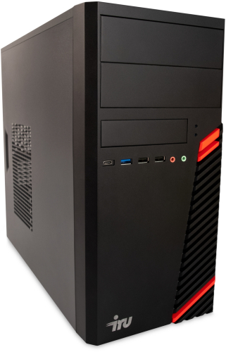 ПК IRU Home 310H6SE MT i3 12100 (3.3) 8Gb SSD512Gb UHDG 730 FreeDOS GbitEth 400W черный (1994640)