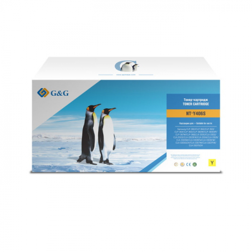 Картридж лазерный G&G NT-Y406S желтый 1000 страниц для Samsung CLP-360/ 365/ CLX-3300/ 3305