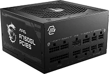 Блок питания MSI ATX 750W MAG A750GL PCIE5 Gen.5 80+ gold (20+4pin) APFC 120mm fan 8xSATA Cab Manag RTL (306-7ZP8B11-CE0)