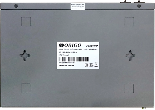 Коммутатор/ Unmanaged Switch 8x1000Base-T PoE, 2x1000Base-X SFP, PoE Budget 120W, 19 w/brackets (OS2210FP/120W/A1A) фото 4