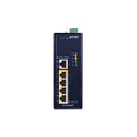 коммутатор/ PLANET IP30 5-Port Gigabit Switch with 4-Port 802.3AT POE+ (-40 to 75 C) (IGS-504HPT)