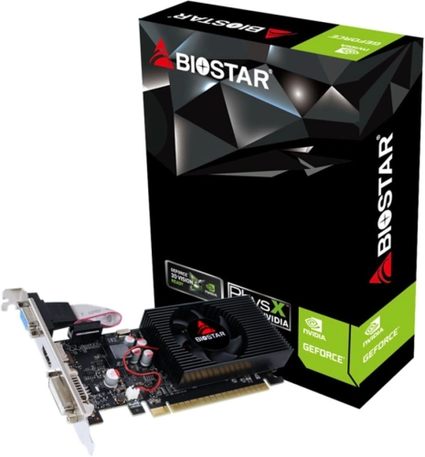 Видеокарта Biostar PCI-E GT730-4GB D3 LP (GF108) NVIDIA GeForce GT 730 4Gb 128bit GDDR3 700/ 1333 DVIx1 HDMIx1 CRTx1 HDCP Ret (VN7313TH41)