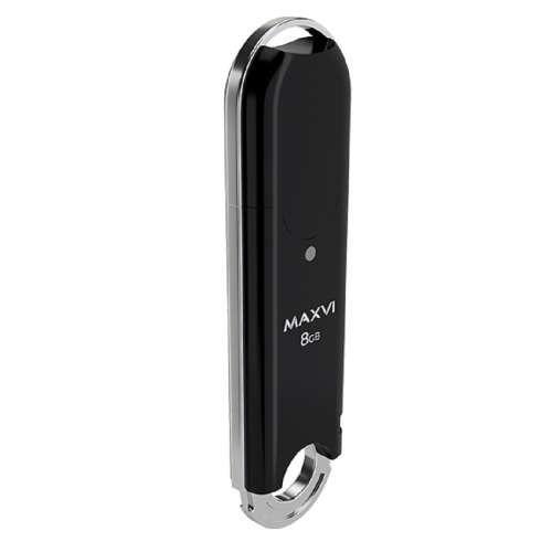 Maxvi USB Drive 8GB P2 black, монолит с колпачком, ABS пластик, USB 2.0 (5379) фото 2