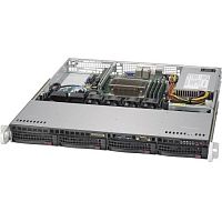 Серверная платформа Supermicro SuperServer 1U 5019S-M/ no CPU (x1)/ no RAM (x4)/ no HDD (up 4 LFF)/ Int. RAID (0/1/5/10)/ 2x GbE/ 1 x350W (NHP) (SYS-5019S-M)