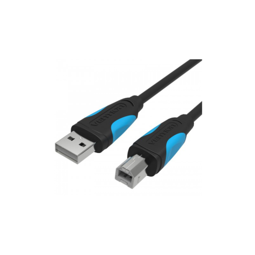 Кабель Vention USB 2.0 AM/ BM - 2м. Черный (VAS-A16-B200)