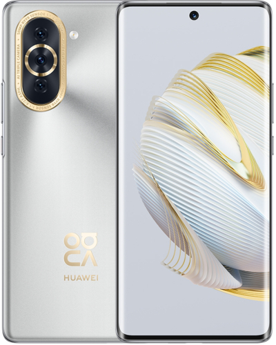 Смартфон Huawei nova 10 128Gb 8Gb серебристый моноблок 3G 4G 2Sim 6.67