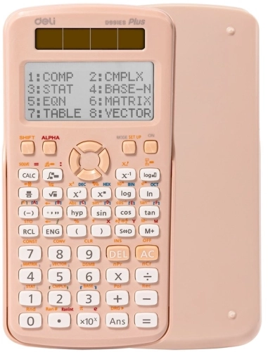 Калькулятор научный Deli ED991ES розовый 10+2-разр. (ED991ES PINK)