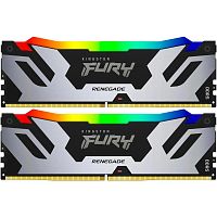Модуль памяти Kingston 32GB DDR5 7600 FURY Renegade Silver/ Black RGB XMP Non-ECC Unbuffered DIMM (Kit 2*16gb) 1RX8 38-46-46 1.45V 288-pin 16Gbit (KF576C38RSAK2-32)