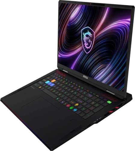 Ноутбук MSI Raider 18 Max HX A2WJ, 18 16:10 UHD+ (3840x2400)120Hz, Ultra9 290HX, DDR5 64GB (32GB*2),2TB SSD,NV RTX 5090 (24GB GDDR7),99Whr,3,6kg, Win11 Black (9S7-182462-1050) фото 3