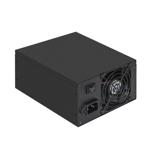 Серверный блок питания ExeGate 400W ServerPRO-400ADS EX292190RUS (ATX, APFC, КПД 82% (80 PLUS), 2x8cm fans, 24pin, (4+4)pin, PCIe, 9xSATA, black) фото 2