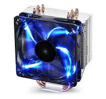 DEEPCOOL GAMMAXX 400 BLUE BASIC LGA1700/ 1200/ 115X/ AM5/ AM4 (20шт/ кор, TDP 130Вт, PWM, Blue Led Fan 120mm, 4 тепл. трубки прямого контакта ) RET