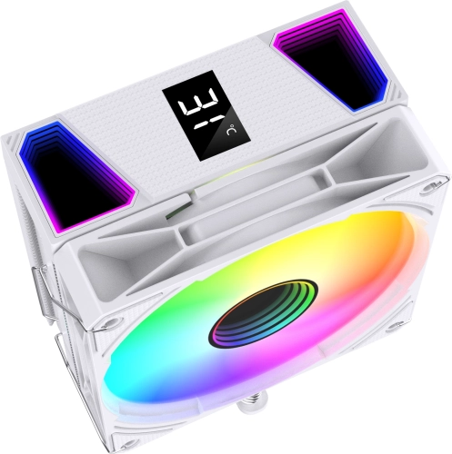 Устройство охлаждения(кулер) Bloody BD-AC220-ARGB1 ARGB Soc-AM5/ AM4/ 1200/ 1700/ 1851 белый 4-pin 14-26dB Al+Cu LCD 220W 596gr Ret (BD-AC220-ARGB1-WH) фото 2