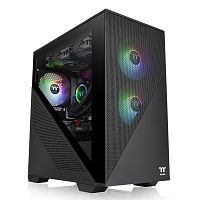 Корпус Thermaltake Divider 170 TG ARGB/ Black CA-1S4-00S1WN-00 / Win/ SPCC/ Tempered Glass*1/ 120mm ARGB PWM Fan*2