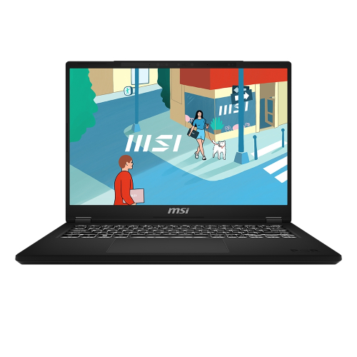 Ноутбук MSI Modern 14H Core i5-13420H 14” 16:10 FHD+ (1920x1200), 60Hz IPS DDR4 8GB*1 512GB SSD 3cell (53.8Whr) 1.6kg Single backlight (White) DOS, Black (9S7-14L112-087)