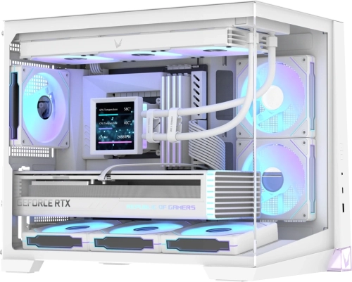 Корпус Formula Crystal Z4M белый без БП mATX 2x120mm 1xUSB2.0 1xUSB3.0 audio bott PSU (CRYSTAL Z4M WHITE)