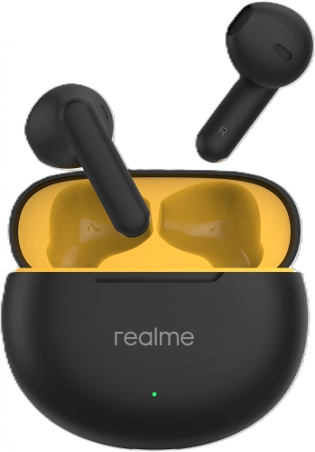 Гарнитура вкладыши Realme Buds T01 черный беспроводные bluetooth в ушной раковине (6941764436190)
