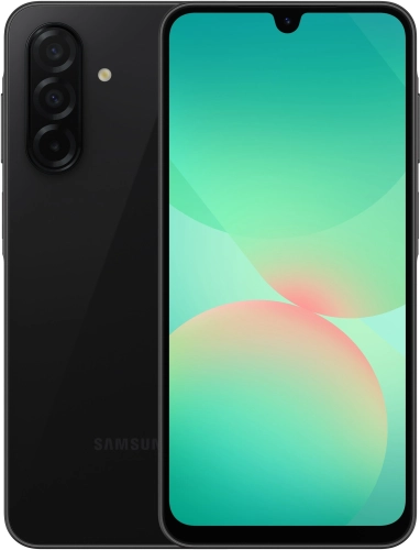 Смартфон Samsung SM-A266B Galaxy A26 5G 128Gb 6Gb черный моноблок 3G 4G 6.7 1080x2340 Android 15 50Mpix 802.11 a/ b/ g/ n/ ac NFC GPS GSM900/ 1800 GSM1900 Protect (SM-A266BZKDCAC)