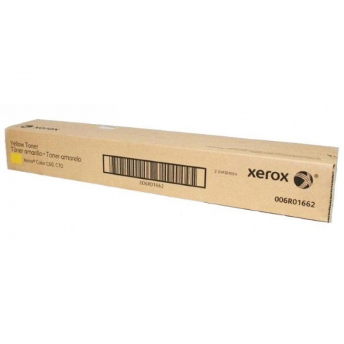 Тонер-картридж XEROX, желтый, 34000 стр., для Color С60/ C70 (006R01662)