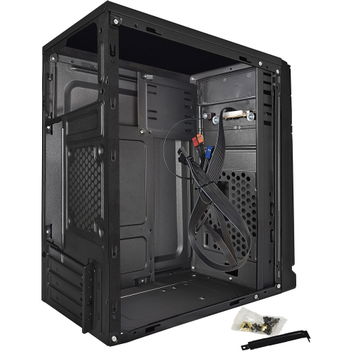 Exegate EX283058RUS Корпус Minitower ExeGate BAA-106 Black, mATX, , 2*USB, Audio фото 2