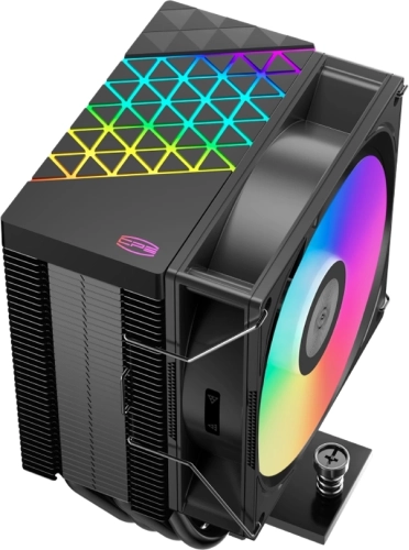 Устройство охлаждения(кулер) PcCooler R400 ARGB Soc-AM5/AM4/1200/1700/1851 черный 4-pin 18-30dB Al+Cu 180W Ret (R400-BKAWYX-US) фото 3