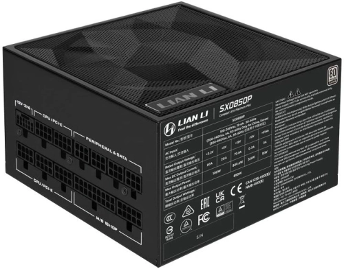 Блок питания Lian-Li ATX 850W SX0850P 80+ platinum (20+4pin) APFC 120mm fan 8xSATA Cab Manag RTL (G9P.SX0850P.B000.RU)