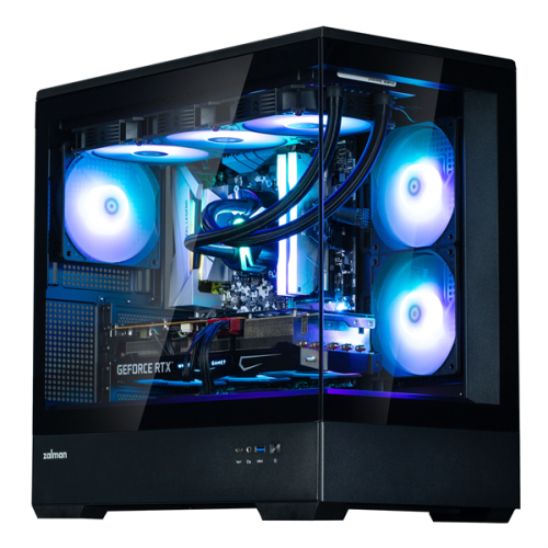 ZALMAN P30, MATX, BLACK, WINDOW, 2x3.5